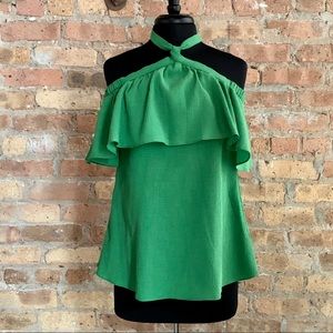 Michael Kors Off-Shoulder Tie Top